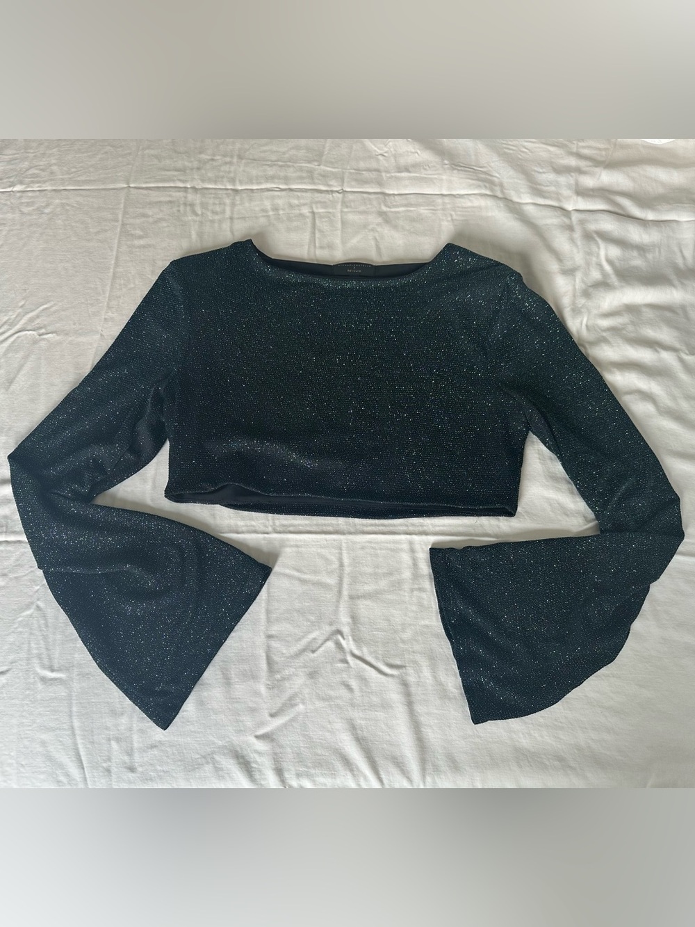 Michael Costello x REVOLVE Yolanda Crop Top in Green - Picture 3 of 4